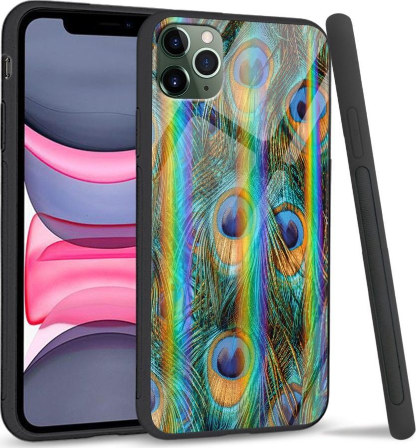Super Fashion Etui Rainbow Series na Apple iPhone 11 Pro Peacock Feather Bunch 1