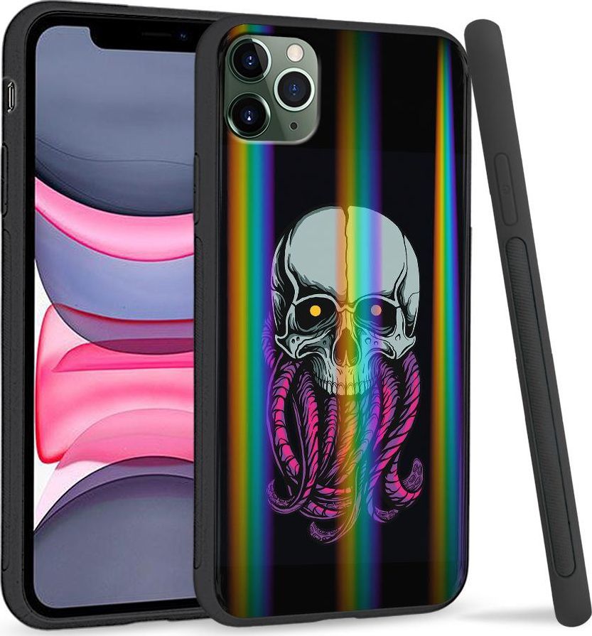 Super Fashion Etui Rainbow Series na Apple iPhone 11 Pro Starszna czaska 1