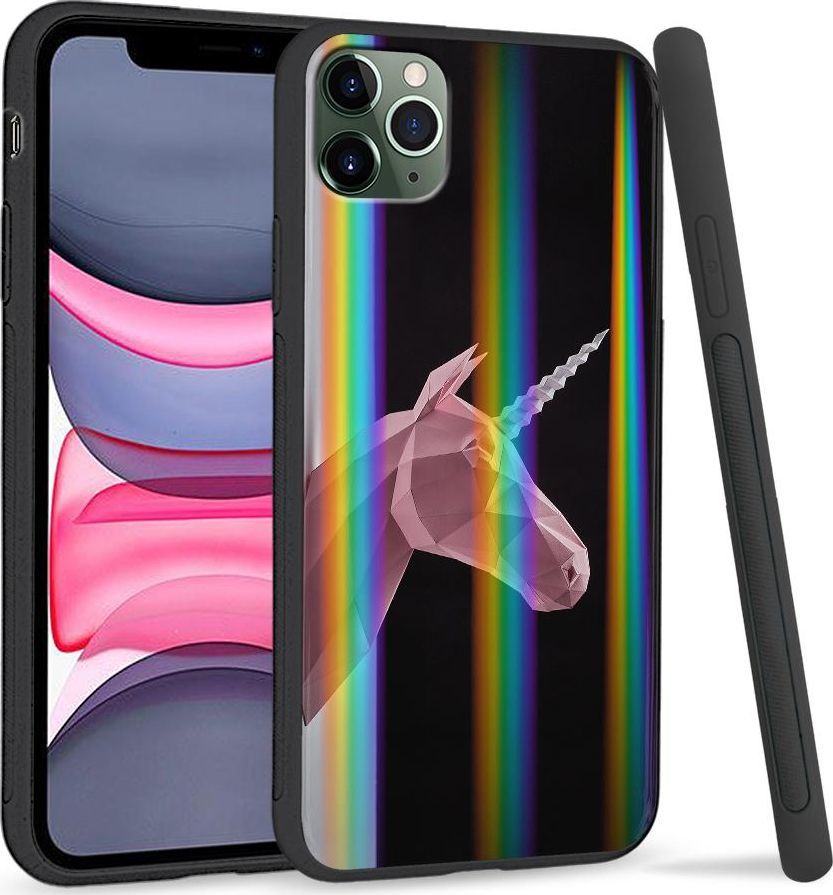 Super Fashion Etui Rainbow Series na Apple iPhone 11 Pro Jednorożec 3D 1