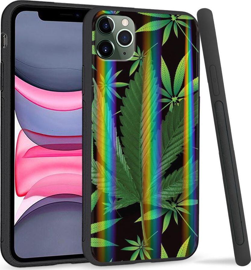 Super Fashion Etui Rainbow Series na Apple iPhone 11 Pro Liście 1