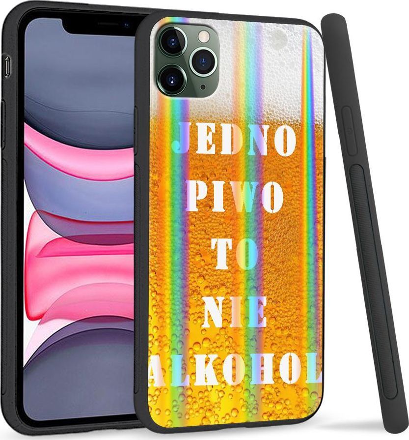 Super Fashion Etui Rainbow Series na Apple iPhone 11 Pro Jedno piwo to nie alkohol 1