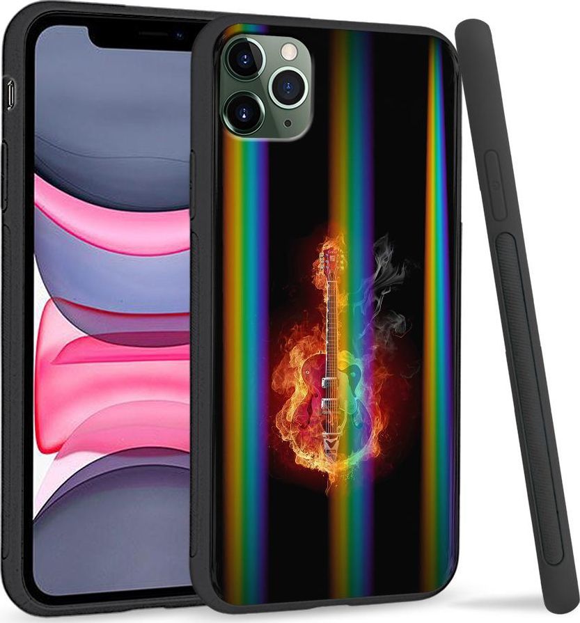 Super Fashion Etui Rainbow Series na Apple iPhone 11 Pro Burning Guitar 1