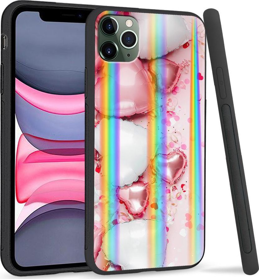 Super Fashion Etui Rainbow Series na Apple iPhone 11 Pro Baloon Hearts 1