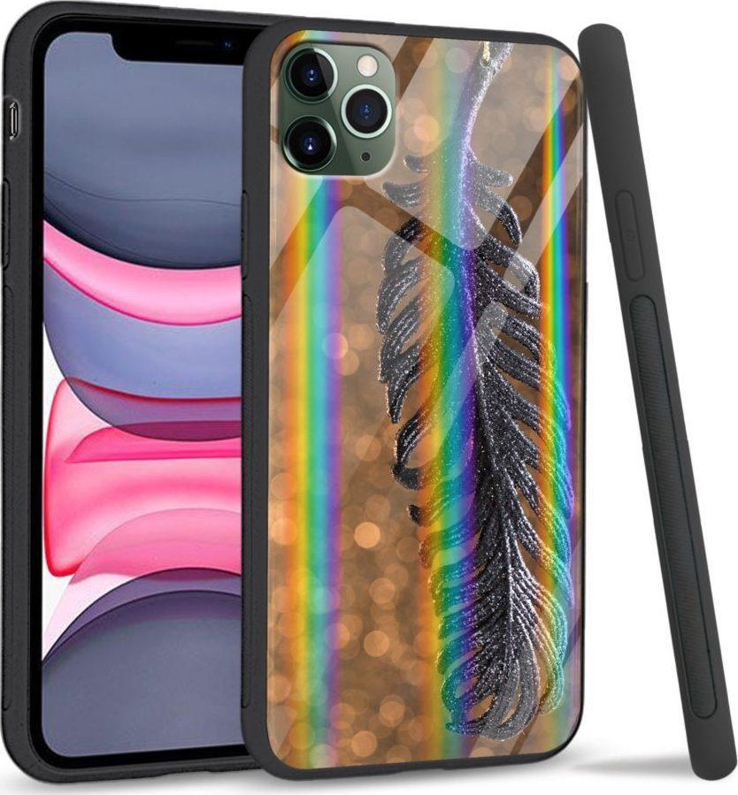 Super Fashion Etui Rainbow Series na Apple iPhone 11 Pro Metal Feather 1