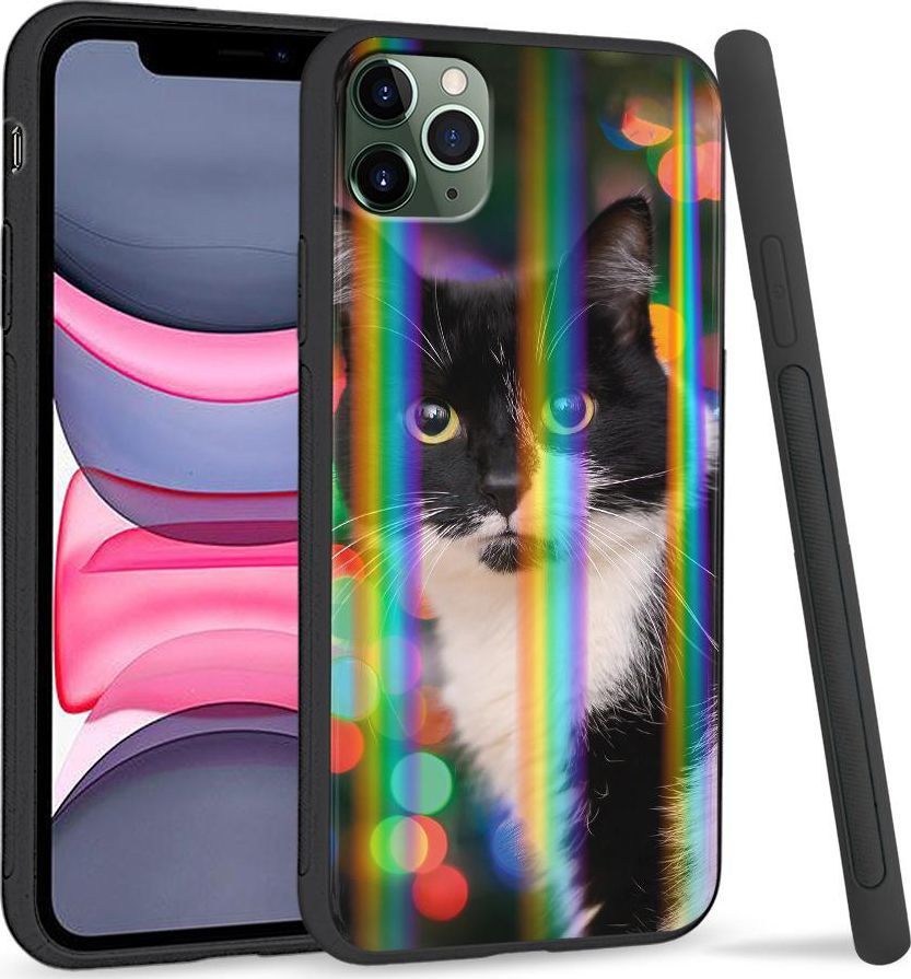 Super Fashion Etui Rainbow Series na Apple iPhone 11 Pro Uroczy kot 1