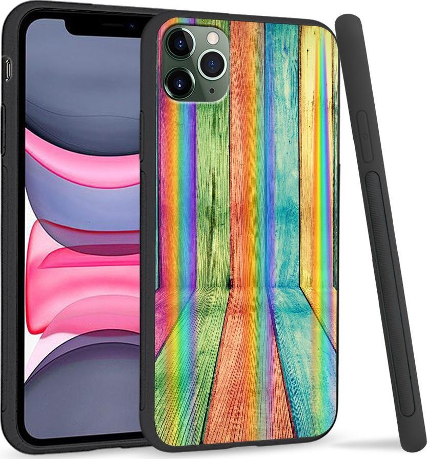 Super Fashion Etui Rainbow Series na Apple iPhone 11 Pro Kolorowe deski 1