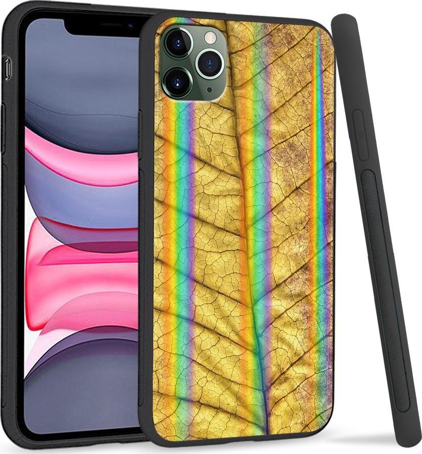 Super Fashion Etui Rainbow Series na Apple iPhone 11 Pro Żółty liść 1