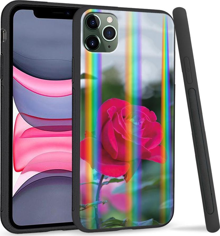 Super Fashion Etui Rainbow Series na Apple iPhone 11 Pro Pąk rózy 1
