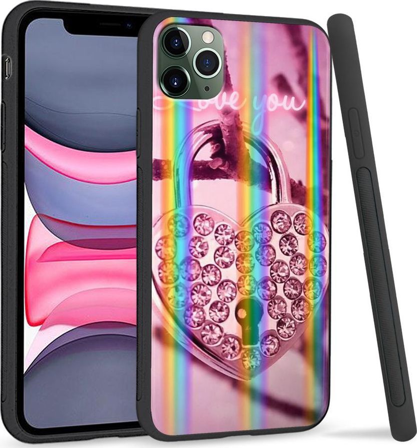 Super Fashion Etui Rainbow Series na Apple iPhone 11 Pro Max Kłódka 1