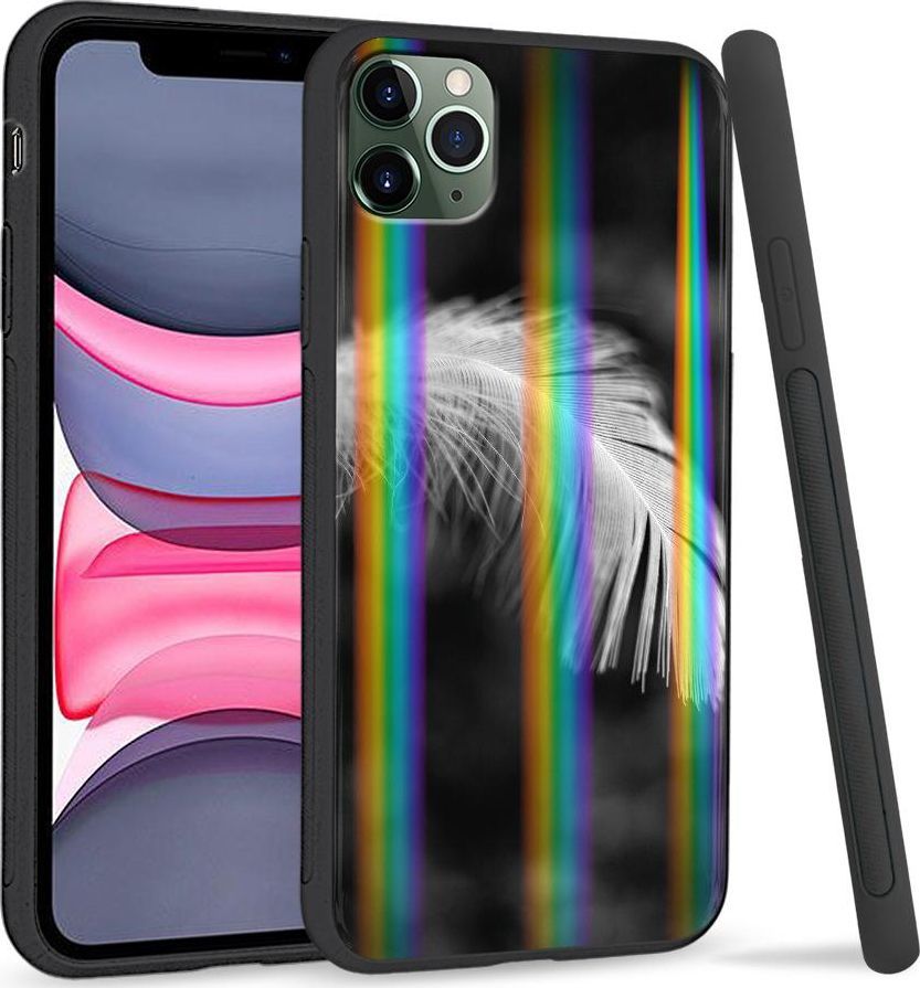 Super Fashion Etui Rainbow Series na Apple iPhone 11 Pro Max Pióro 1