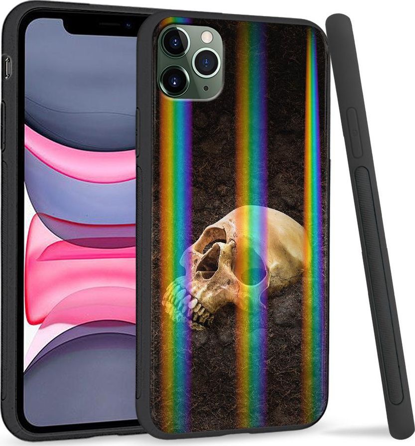 Super Fashion Etui Rainbow Series na Apple iPhone 11 Pro Max Czaszka w ziemi 1