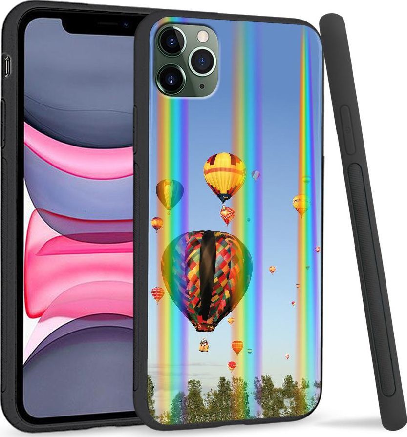 Super Fashion Etui Rainbow Series na Apple iPhone 11 Pro Max Balony na niebie 1