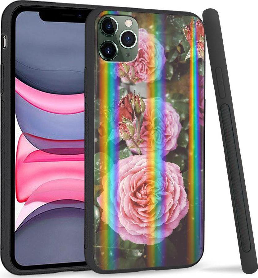 Super Fashion Etui Rainbow Series na Apple iPhone 11 Pro Max Krzew róży 1