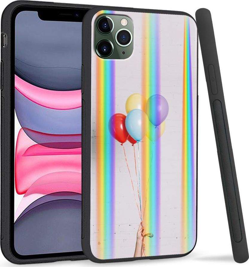 Super Fashion Etui Rainbow Series na Apple iPhone 11 Pro Max Kolorowe balony 1