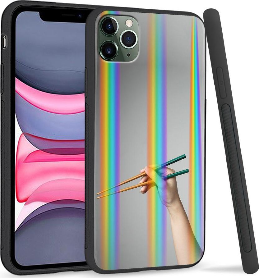 Super Fashion Etui Rainbow Series na Apple iPhone 11 Pro Max Pałeczki 1