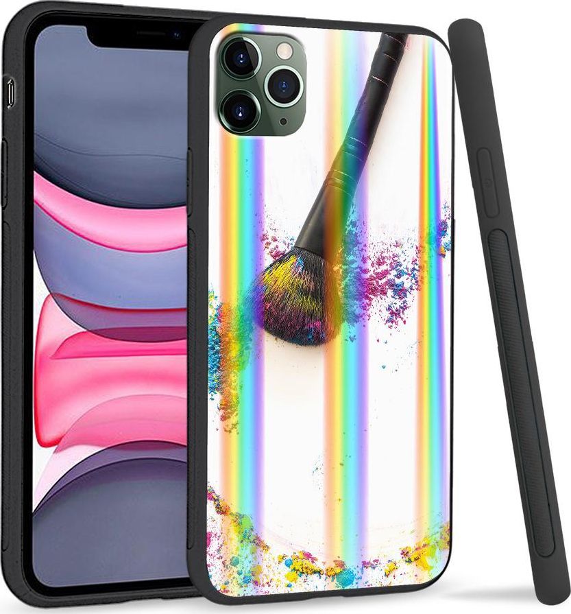 Super Fashion Etui Rainbow Series na Apple iPhone 11 Pro Max Kolorowy puder 1