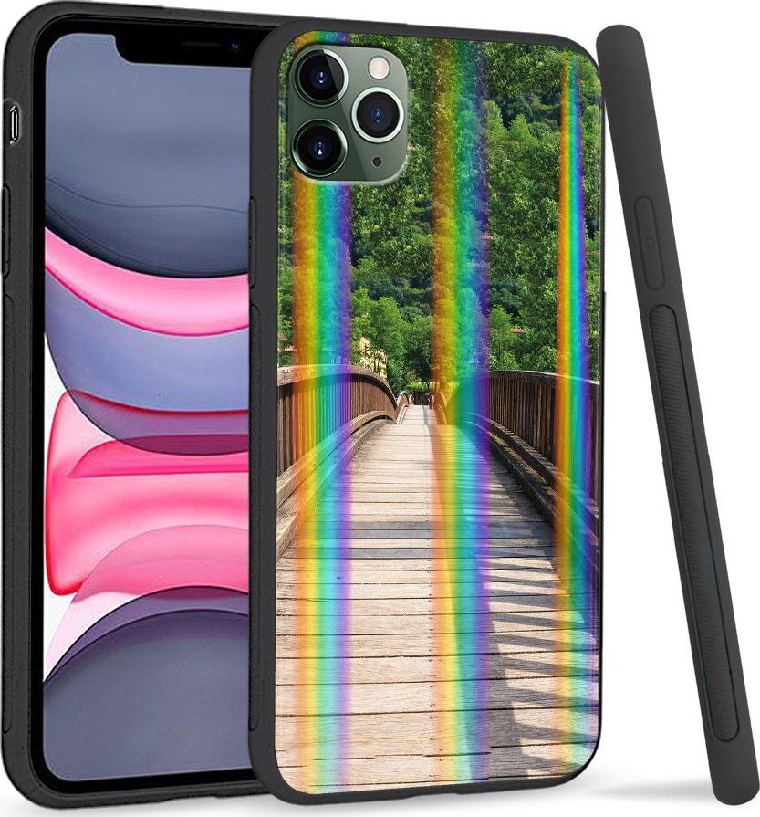 Super Fashion Etui Rainbow Series na Apple iPhone 11 Pro Max Drewniany most 1