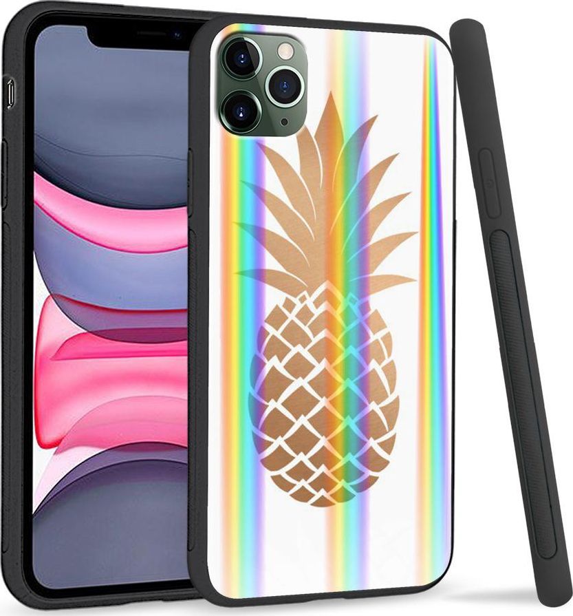 Super Fashion Etui Rainbow Series na Apple iPhone 11 Pro Max Złoty Ananas 1