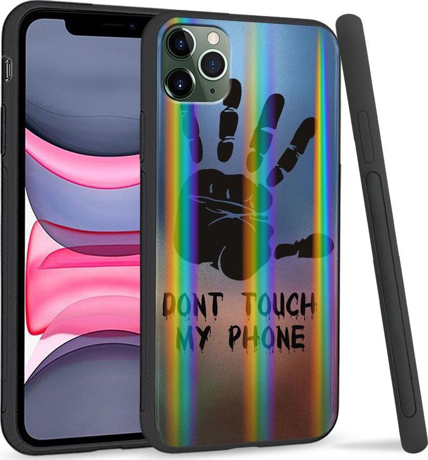 Super Fashion Etui Rainbow Series na Apple iPhone 11 Pro Max Don't Touch My Phone 1