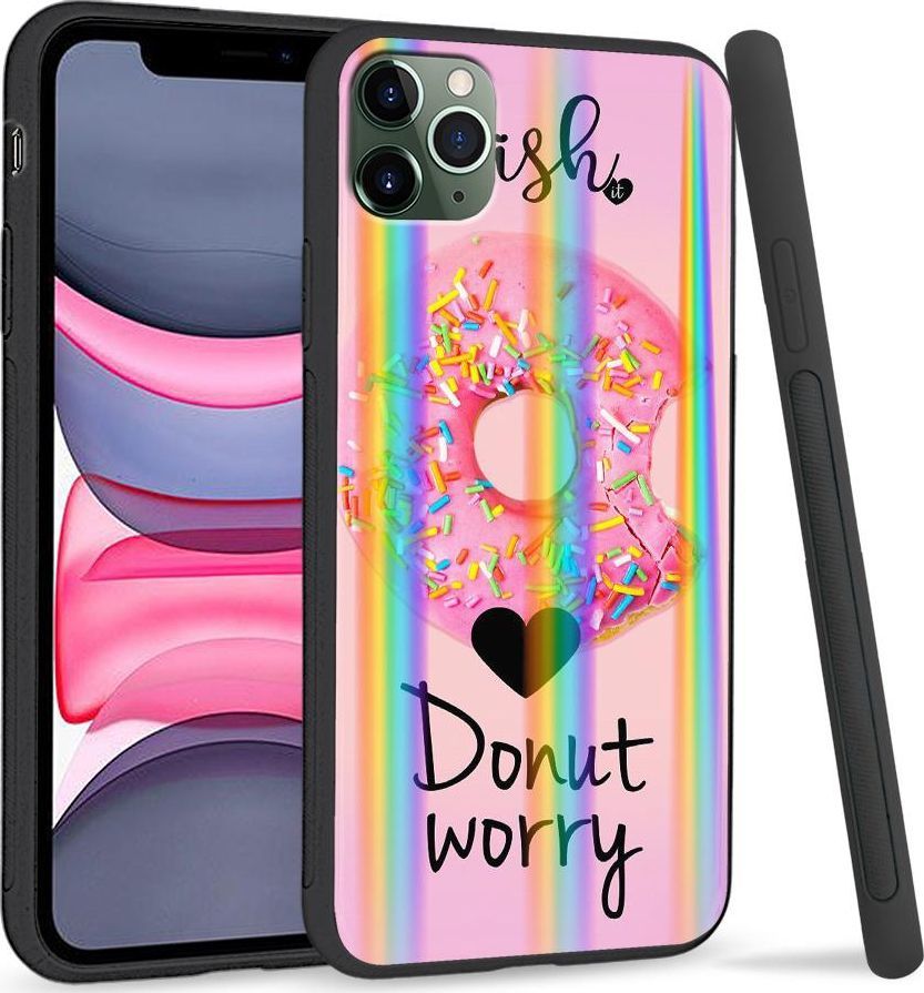Super Fashion Etui Rainbow Series na Apple iPhone 11 Pro Max Black Kitty 1