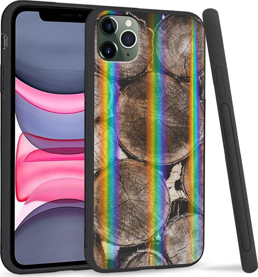 Super Fashion Etui Rainbow Series na Apple iPhone 11 Pro Max Drewno 1