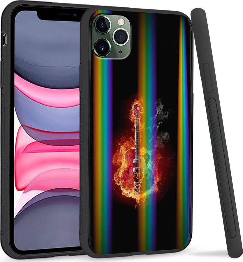 Super Fashion Etui Rainbow Series na Apple iPhone 11 Pro Max Burning Guitar 1
