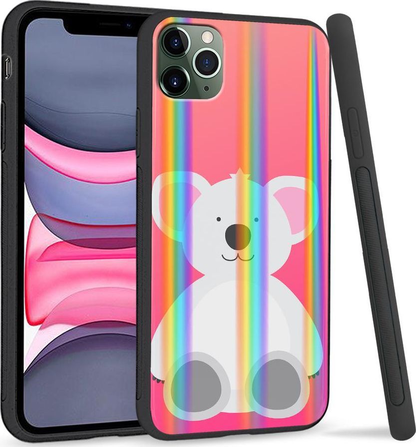 Super Fashion Etui Rainbow Series na Apple iPhone 11 Pro Max White Bear 1