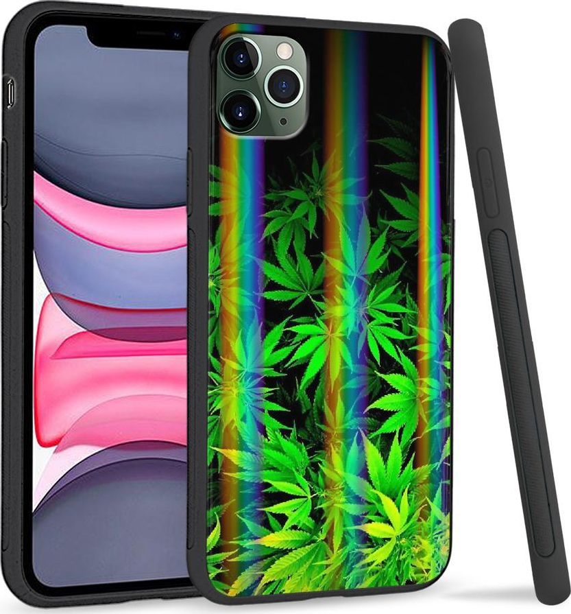 Super Fashion Etui Rainbow Series na Apple iPhone 11 Pro Max Czarne Zioło 1