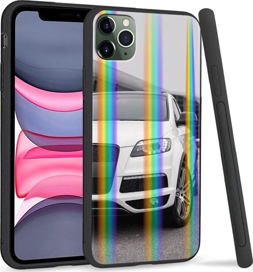 Super Fashion Etui Rainbow Series na Apple iPhone 11 Pro Max Biały samochód 1