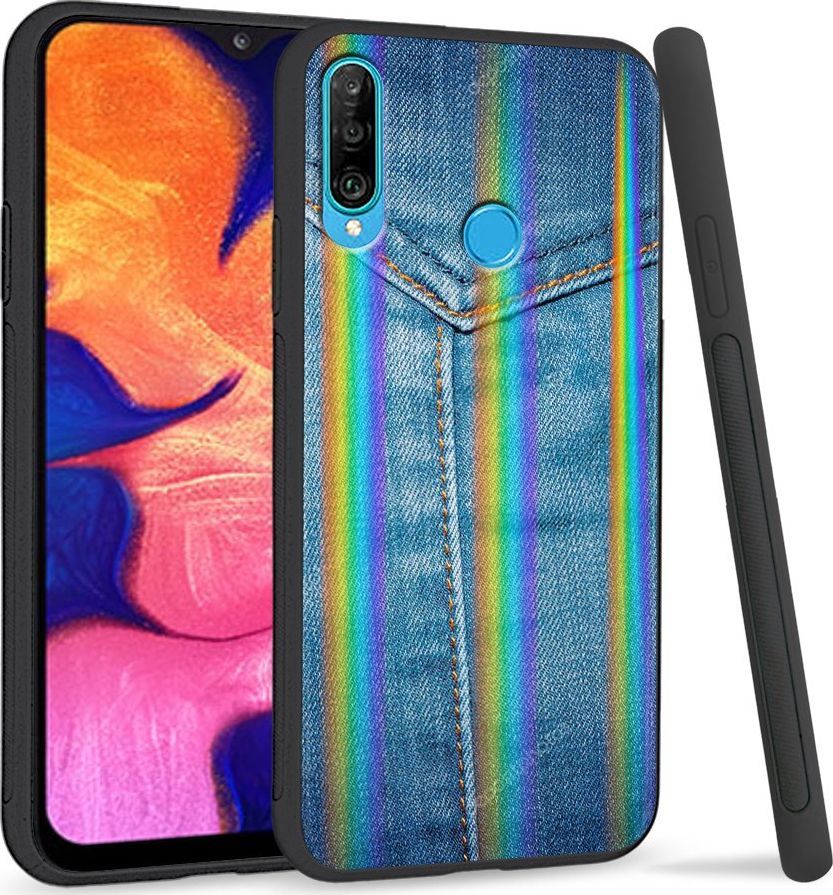 Super Fashion Etui Rainbow Series na Huawei P30 Lite Jeans Pocket 1