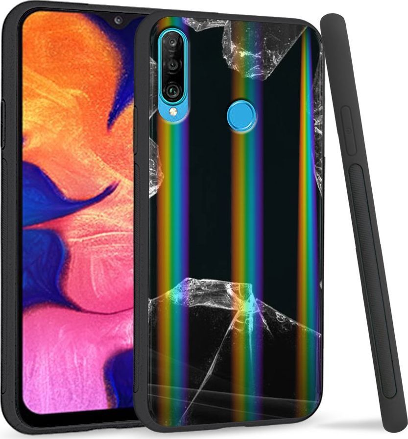 Super Fashion Etui Rainbow Series na Huawei P30 Lite Broken Glass 1