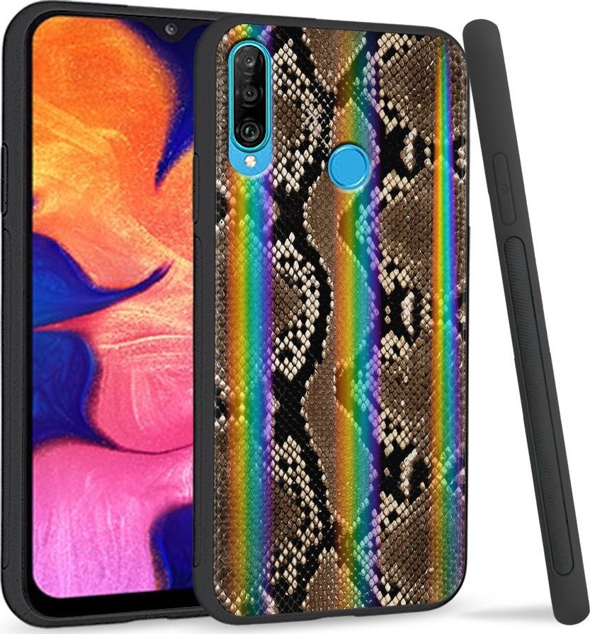 Super Fashion Etui Rainbow Series na Huawei P30 Lite Snake's Skin 1
