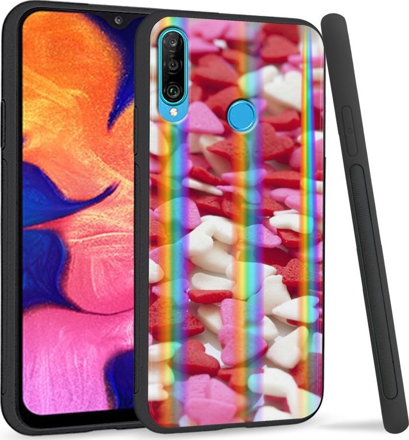 Super Fashion Etui Rainbow Series na Huawei P30 Lite Small Hearts 1