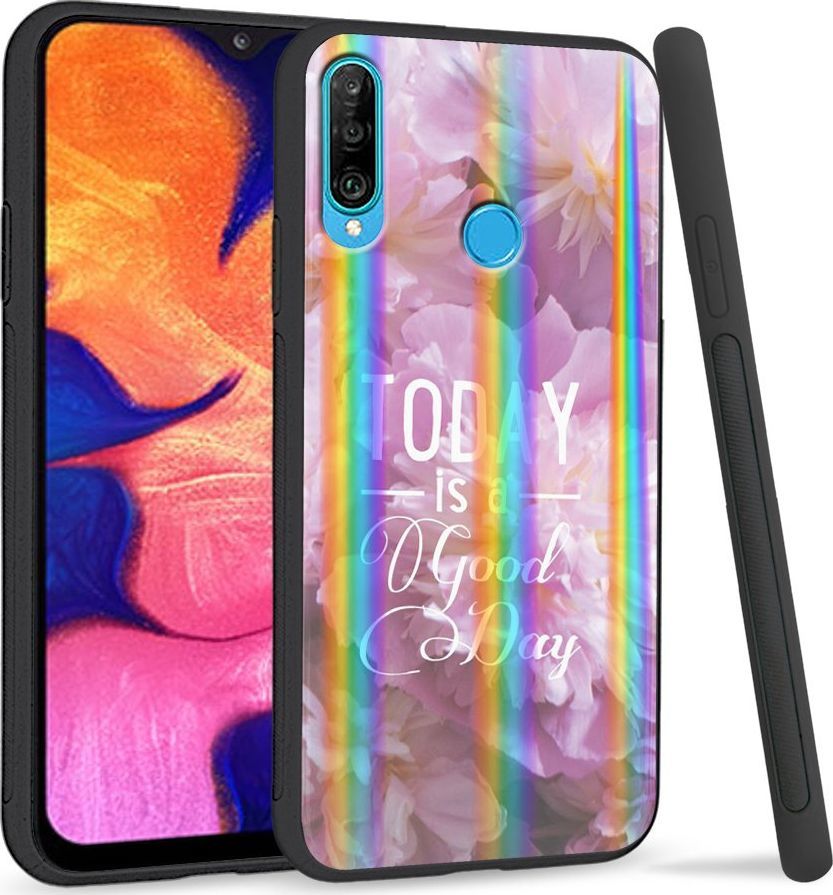 Super Fashion Etui Rainbow Series na Huawei P30 Lite Today is a good day 1