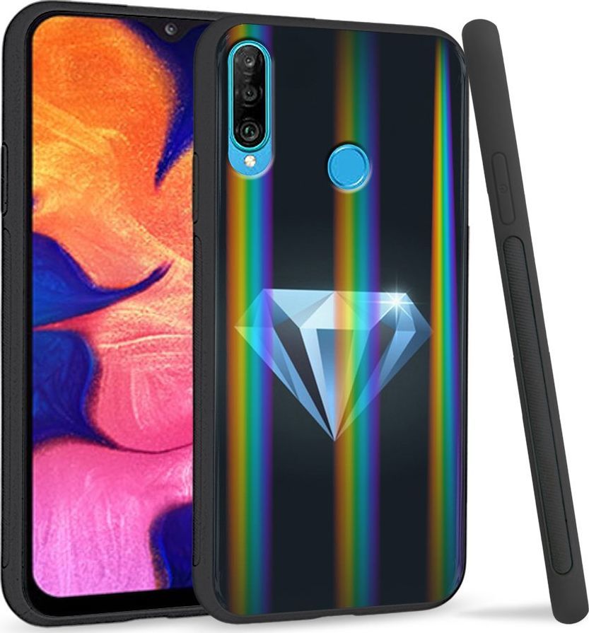 Super Fashion Etui Rainbow Series na Huawei P30 Lite Diament 1