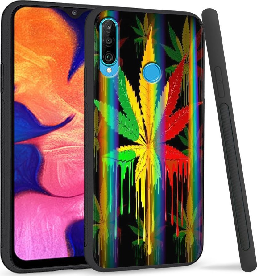 Super Fashion Etui Rainbow Series na Huawei P30 Lite Jamaica Zioło 1
