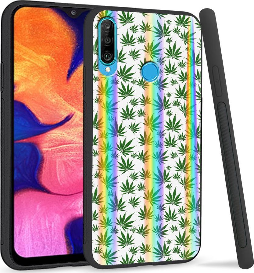 Super Fashion Etui Rainbow Series na Huawei P30 Lite Listki 1