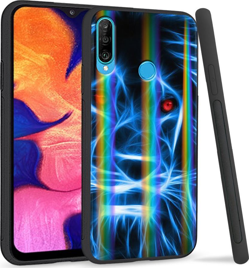 Super Fashion Etui Rainbow Series na Huawei P30 Lite Niebieski Lew 1