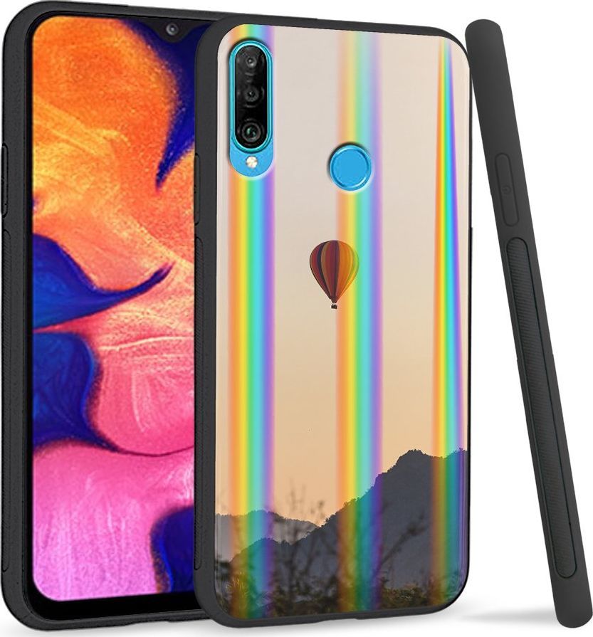 Super Fashion Etui Rainbow Series na Huawei P30 Lite Balon nad górami 1