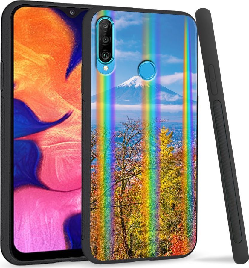 Super Fashion Etui Rainbow Series na Huawei P30 Lite Widk vulkan 1