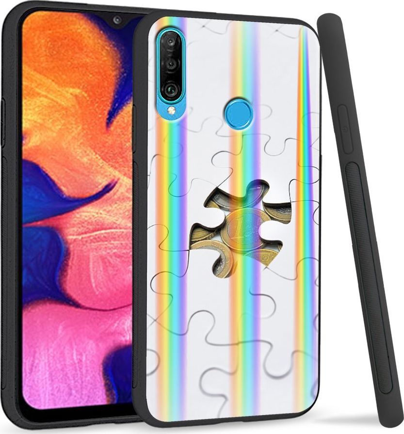 Super Fashion Etui Rainbow Series na Huawei P30 Lite Puzzle 1