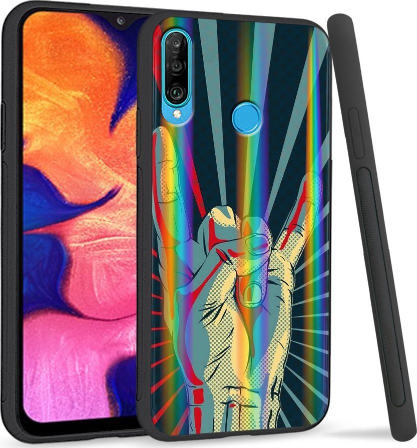 Super Fashion Etui Rainbow Series na Huawei P30 Lite Evil Sign 1