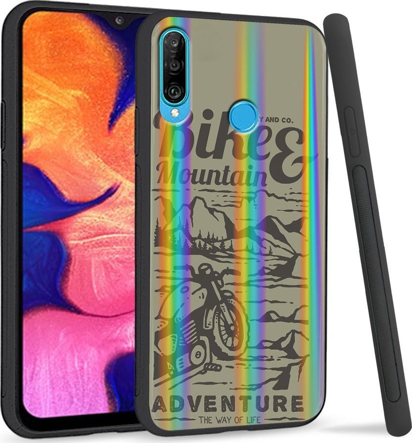 Super Fashion Etui Rainbow Series na Huawei P30 Lite Motor w górach 1