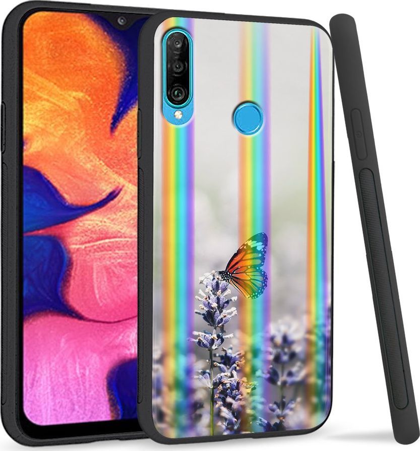 Super Fashion Etui Rainbow Series na Huawei P30 Lite Motyl 1