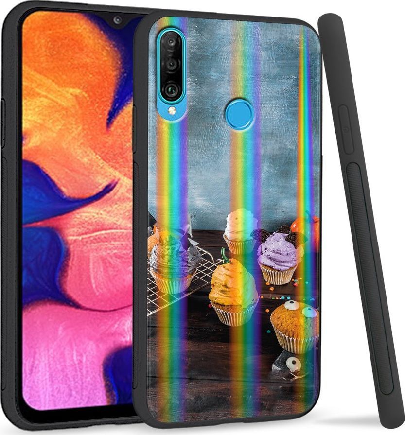 Super Fashion Etui Rainbow Series na Huawei P30 Lite Babeczki 1