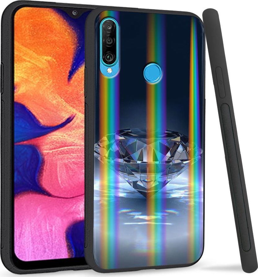 Super Fashion Etui Rainbow Series na Huawei P30 Lite Kryształowy Diament 1