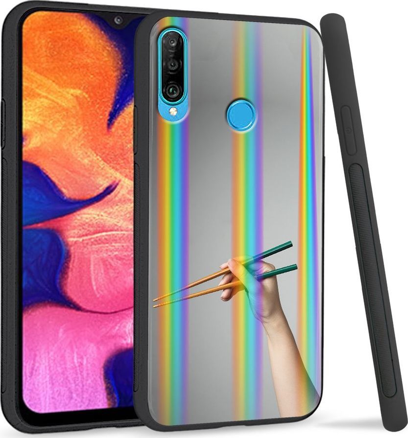 Super Fashion Etui Rainbow Series na Huawei P30 Lite Pałeczki 1