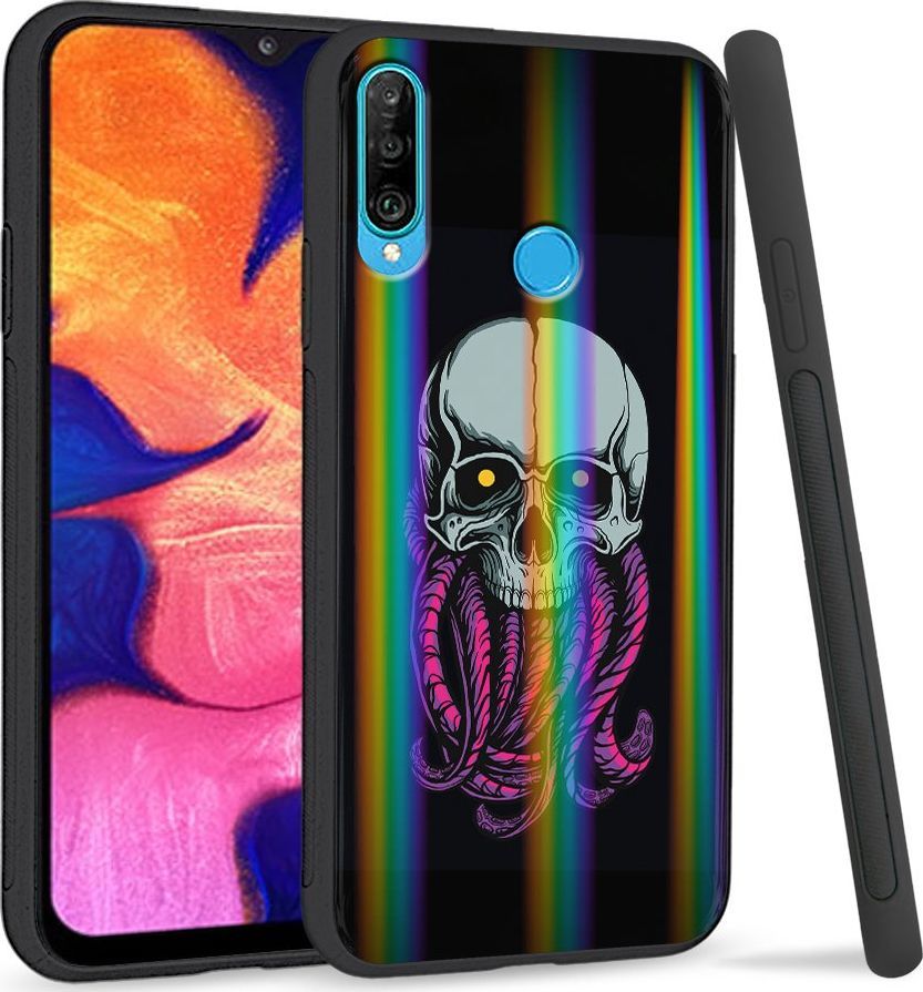 Super Fashion Etui Rainbow Series na Huawei P30 Lite Starszna czaska 1