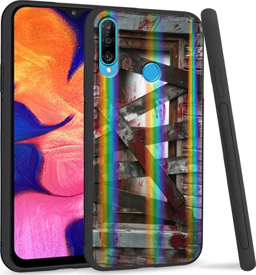 Super Fashion Etui Rainbow Series na Huawei P30 Lite Straszny dom 1