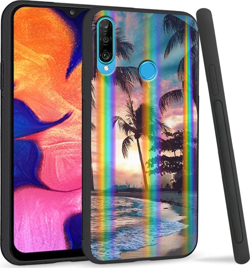 Super Fashion Etui Rainbow Series na Huawei P30 Lite Tropical Beach 1